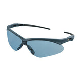 V30 Nemesis Safety Glasses, Light Blue, Polycarbonate Lens, Uncoated, Blue Frame, Black Temples, Nylon 412-19639