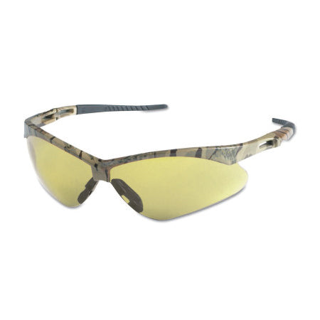 V30 Nemesis Safety Glasses, Amber, Polycarbonate Lens, Anti-Fog, Camouflage Frame/Temples, Nylon 412-22610