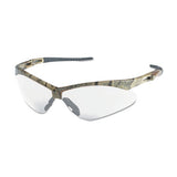 V30 Nemesis Safety Glasses, Clear, Polycarbonate Lens, Anti-Fog, Camouflage Frame/Temples, Nylon 412-22608