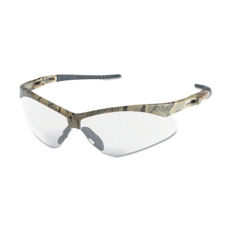 V30 Nemesis Safety Glasses, Clear, Polycarbonate Lens, Anti-Fog, Camouflage Frame/Temples, Nylon 412-22608