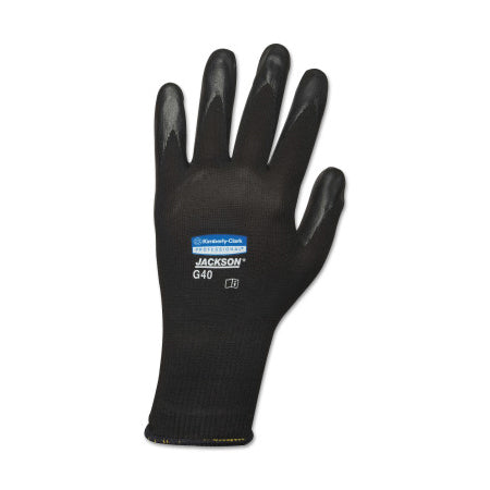 KleenGuard G40 Polyurethane Coated Gloves, 8/Medium, Black 412-13838