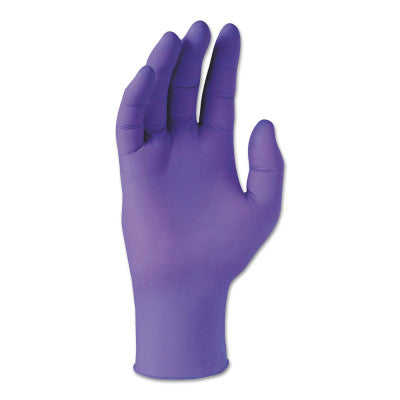 Purple Nitrile Exam Gloves, Beaded Cuff, Unlined, X-Small 412-55080