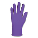 Purple Nitrile Disposable Exam Gloves, Beaded Cuff, Unlined, Small, 6 mil 412-55081
