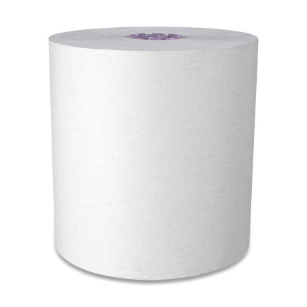 Scott Essential High-Capacity Hard Roll Towel, White, 8 in W x 950 ft L Roll, 6 EA/CA 412-02001