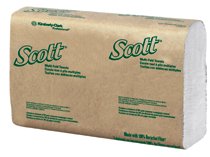 Scott Essential Recycled Fiber Multi-Fold Paper Towels, White, 9.2 in W x 9.4 in L, 250 Sheets/PK 412-01807