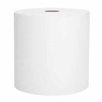 Scott Essential Towels, White, Hard Roll, 8 in W x 950 ft L, 950 ft per Roll/6 Rolls per Case 412-02000
