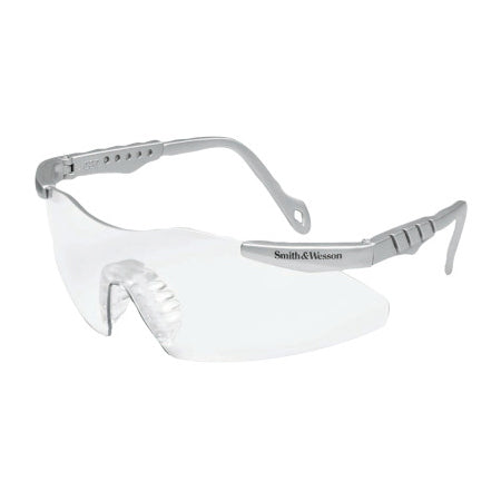 Magnum 3G Safety Glasses, Clear Polycarbonate Lens, Uncoated, Platinum, Nylon, Universal 412-19961