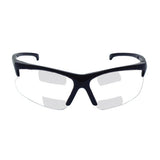 V60 30-06 Dual Readers Prescription Safety Glasses, Clear Polycarbonate Lens, Hardcoated, Black, Nylon, +2.5 412-20389