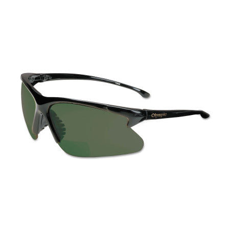 V60 30-06 Rx Readers Prescription Safety Glasses, IRUV Shade 5.0 Polycarbonate Lens, Hardcoated, Black, Nylon, +2.5 412-20559
