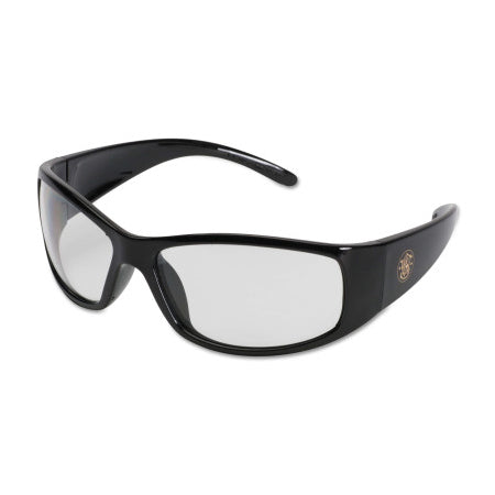 Elite Safety Glasses, Clear Polycarbonate Lens, Anti-Fog, Black, Nylon 412-21302