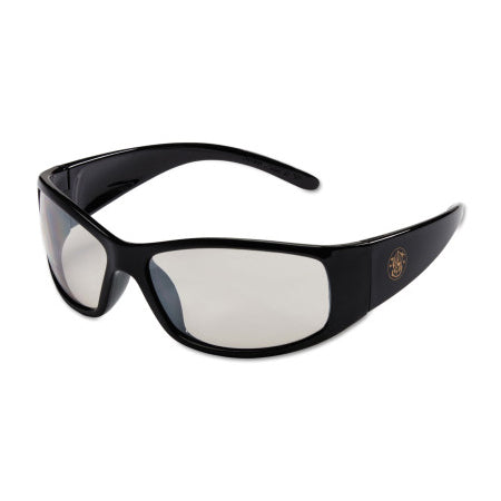 Elite Safety Glasses, Indoor/Outdoor Polycarbonate Lens, Uncoated, Black, Nylon 412-21306
