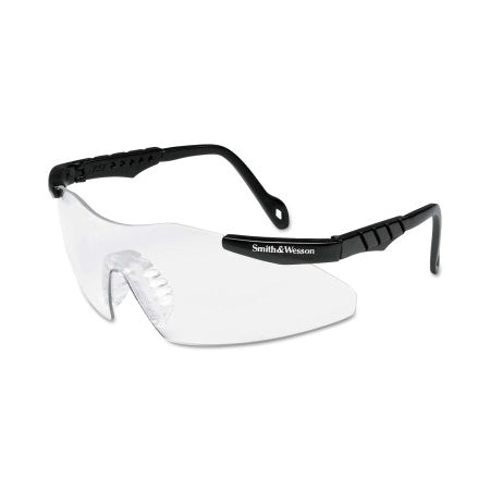 Magnum 3G Safety Glasses, Clear Polycarbonate Lens, Uncoated, Black, Nylon, Small 412-19822