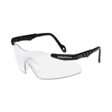 Magnum 3G Safety Glasses, Clear Polycarbonate Lens, Uncoated, Black, Nylon, Universal 412-19799