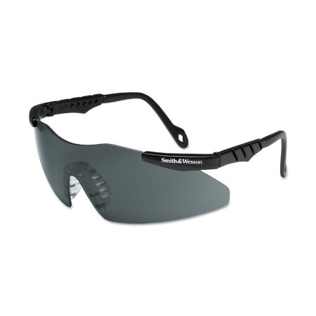 Magnum 3G Safety Glasses, Smoke Polycarbonate Lens, Uncoated, Black, Nylon, Universal 412-19823