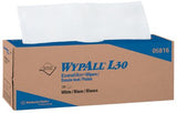WypAll* L30 Wipers, White, 9.8 in W x 16.4 in L, Pop-Up Box, 120 Sheets per Box/6 Box per Case 412-05816
