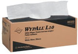 WypAll General Clean L10 Light Cleaning Towel, White, 10-1/2 in W x 12 in L, 125/Box, Pop-Up Box, 1-Ply 412-05322