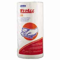 WypAll* L30 Wipers, White, 10.4 in W x 11 in L, 70 Sheets per Roll/24 Rolls per Case 412-05843