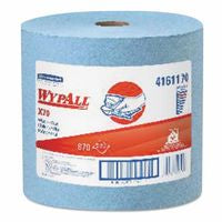 WypAll X70 Cloths, Blue, 13.4 in W x 12.4 in L, 870 Sheets/Roll, 1 RL/RL 412-41611