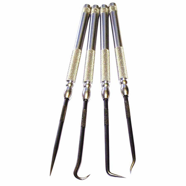 Pick Set, 4 Pc, Aluminum Handle 422-K4PSC