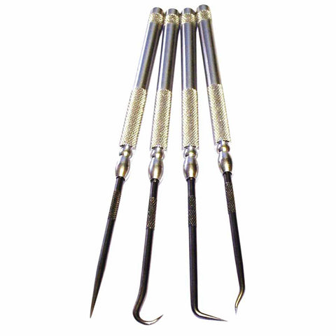 Pick Set, 4 Pc, Aluminum Handle 422-K4PSC