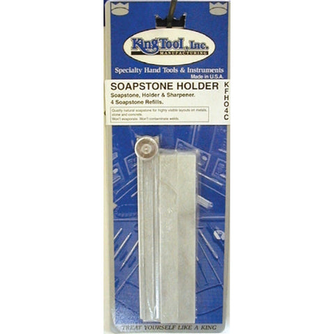 Soapstone Holder, 5 in L, Flat, 4 Soapstone Refills 422-KFH04C