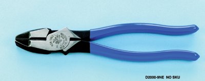 Lineman's High-Leverage Pliers, 9.33 in OAL, 0.781 in Side Cutting Length, Plastic-Dipped Handles 409-D2000-9NE