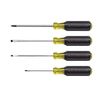 4 Piece Mini Cushion-Grip Screwdriver Sets, Cabinet/Keystone Slotted/Phillips 409-85484