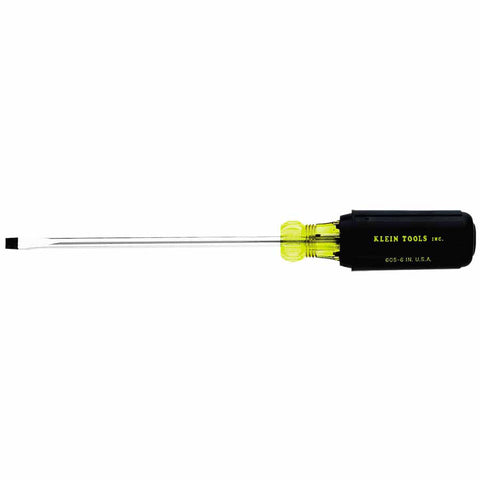 Heavy-Duty Slotted Cabinet-Tip Cushion-Grip Screwdrivers, 1/4 in, 12 11/32 in L 409-605-8