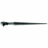 1/2 in Construction Wrench Ratcheting Socket Drive, Pear, 15 in, Black Oxide 409-3238