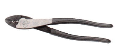 Crimper/Cutter, 9-3/4 in L, 10 AWG to 22 AWG Insulated/Non-Insulated Terminals, Red Plastic-Dipped Handle 409-1005