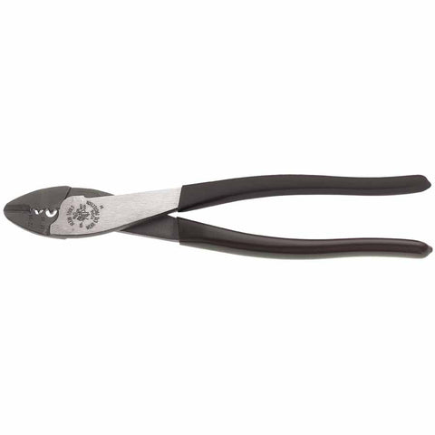 Crimper/Cutter, 9.75 in L, 10 AWG to 22 AWG Non-Insulated Terminals, Black Plastic-Dipped Handle 409-1006