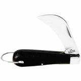 Electrician's Pocket Knife, 2 5/8", High Carbon Blade, Woodgrain Plastic, Black 409-1550-4