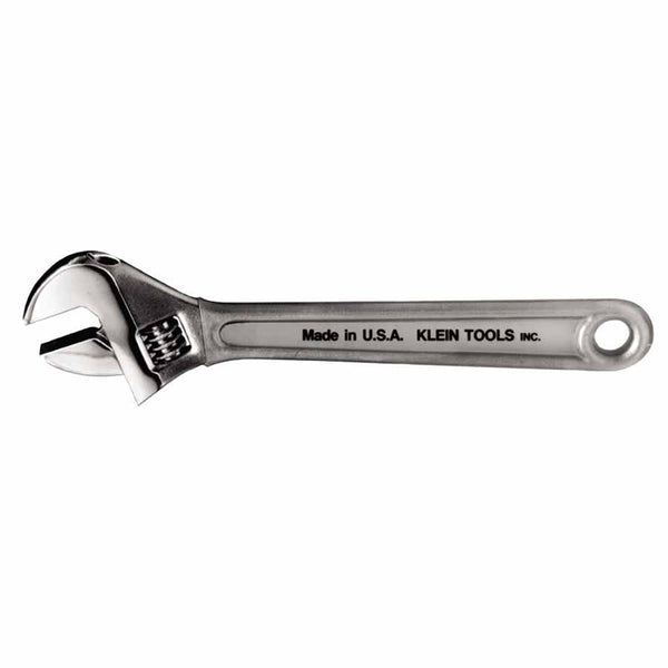 Extra Capacity Adjustable Wrenches, 6 in Long, 15/16 in Opening, Chrome, Dipped 409-D507-6