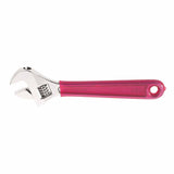 Extra Capacity Adjustable Wrenches, 8 in Long, 1 1/8 in Opening, Chrome, Dipped 409-D507-8