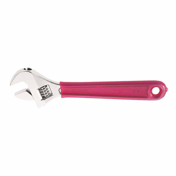 Extra Capacity Adjustable Wrenches, 8 in Long, 1 1/8 in Opening, Chrome, Dipped 409-D507-8