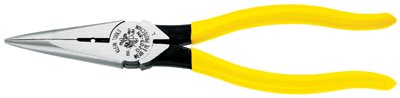 Heavy-Duty Long Nose Pliers, Induction Hardened Steel, 8.41 in OAL 409-D203-8