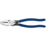Lineman's High-Leverage Plier, 9.33 in L, Plastic-Dipped Handle, Steel 409-D213-9NE