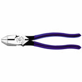 Lineman's High-Leverage Pliers, Square Nose, 9-1/4 in Length, 25/32 in Cut, Plastic-Dipped Handle 409-D213-9