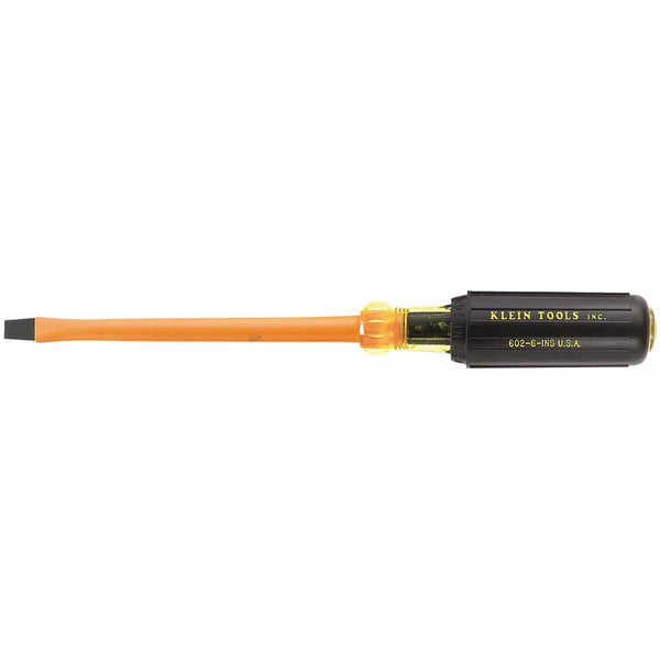 Insulated Screwdriver, 1/4 in, Cabinet Tip 409-602-4-INS