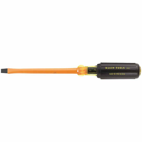 Insulated Screwdriver, 1/4 in, Cabinet Tip 409-602-4-INS
