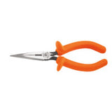 Insulated Standard Long-Nose Pliers, Straight, Alloy Steel, 6 5/8 in 409-D203-6-INS