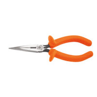 Insulated Standard Long-Nose Pliers, Straight, Alloy Steel, 6 5/8 in 409-D203-6-INS