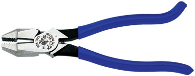 Ironworker's Side-Cutting Square Nose Pliers, 9.35 in OAL, High-Leverage, Heavy-Duty Knurled 409-D213-9ST