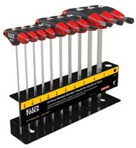 Journeyman T-Handle Ball-Hex Key Sets, 10 per set, Ball Hex Tip, Inch 409-JTH610EB