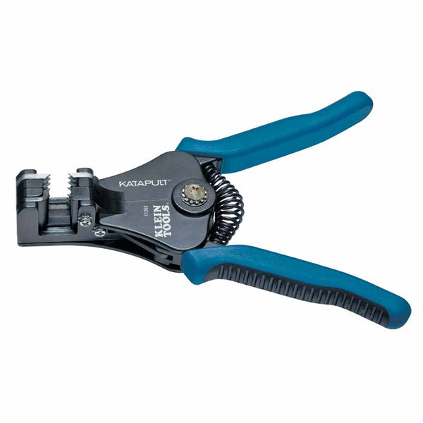 Katapult Wire Stripper/Cutter, 6-5/8 in L, 8 AWG to 22 AWG, Blue/Black 409-11063W
