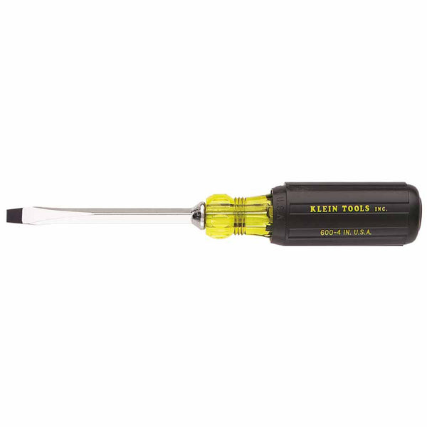 Keystone-Tip Cushion-Grip Screwdriver, 1/4 in Tip, 8-11/32 in Overall L 409-600-4