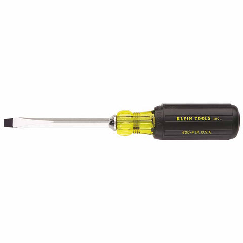 Keystone-Tip Cushion-Grip Screwdriver, 1/4 in Tip, 8-11/32 in Overall L 409-600-4