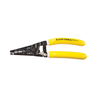 Klein-Kurve Dual NM Cable Stripper/Cutter, 8 in L, 12/2-14/2 NM-B, 12 to 14 AWG Solid, 14 to 16 AWG Stranded, Yellow Handle 409-K1412