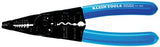 Long-Nose All-Purpose Tool, 8-1/4 in, 12 AWG to 22 AWG, Blue Handle 409-1010