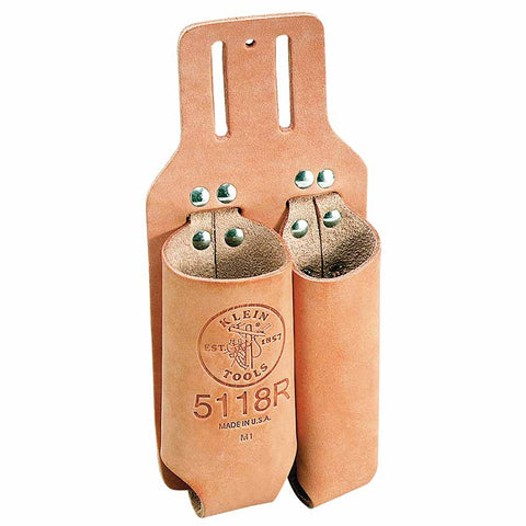 Pliers and Rule Holders, 2 Compartments, Leather, Belt Slot 409-5118R